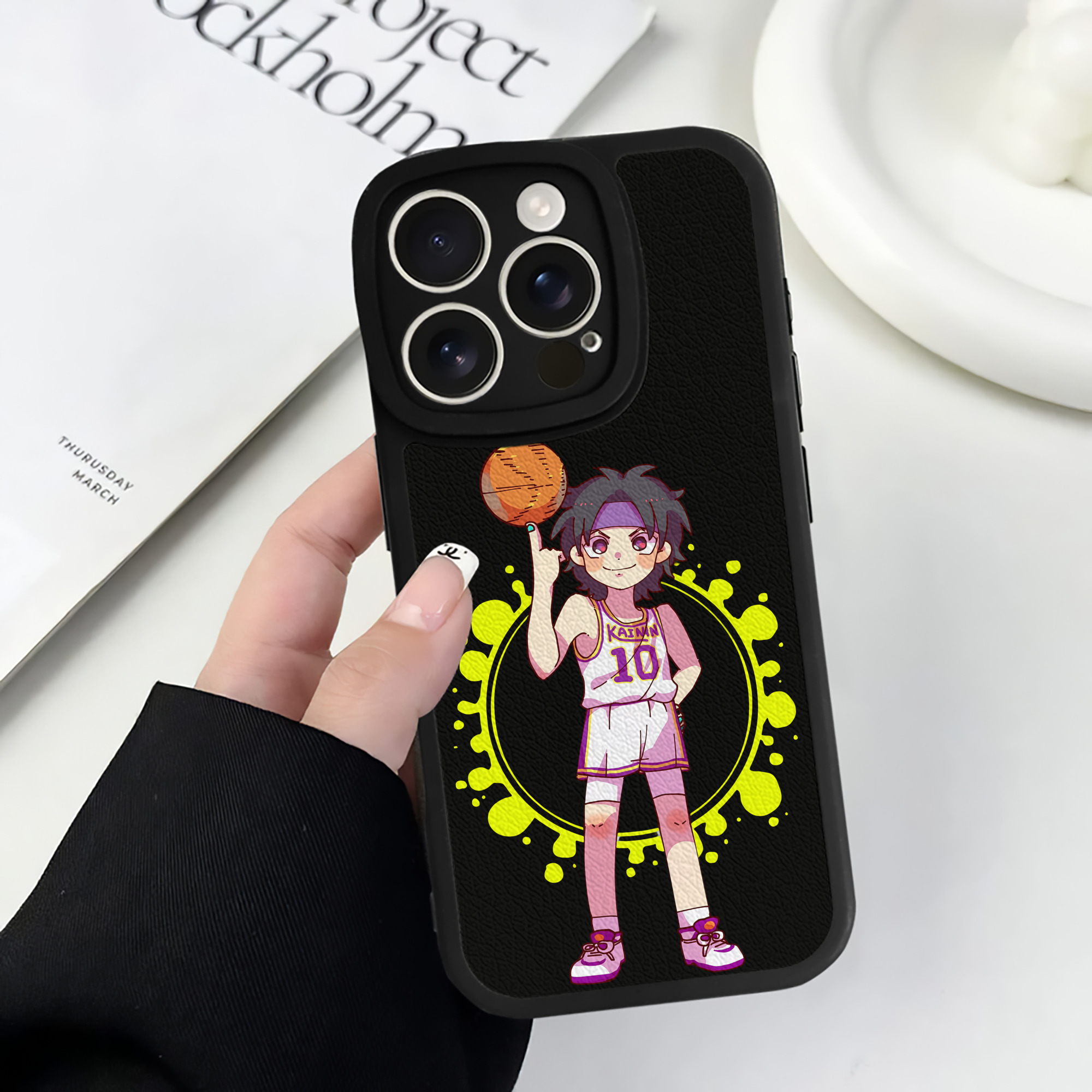 （画像用） SLAM DUNK／スラムダンク 【iPhone 16シリーズ対応】シリコンスマホケース（レザー調） 材質：シリコン